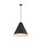 Z-Lite Eaton 1 Light Pendant, Matte Black 6011P24-MB - alternate 4